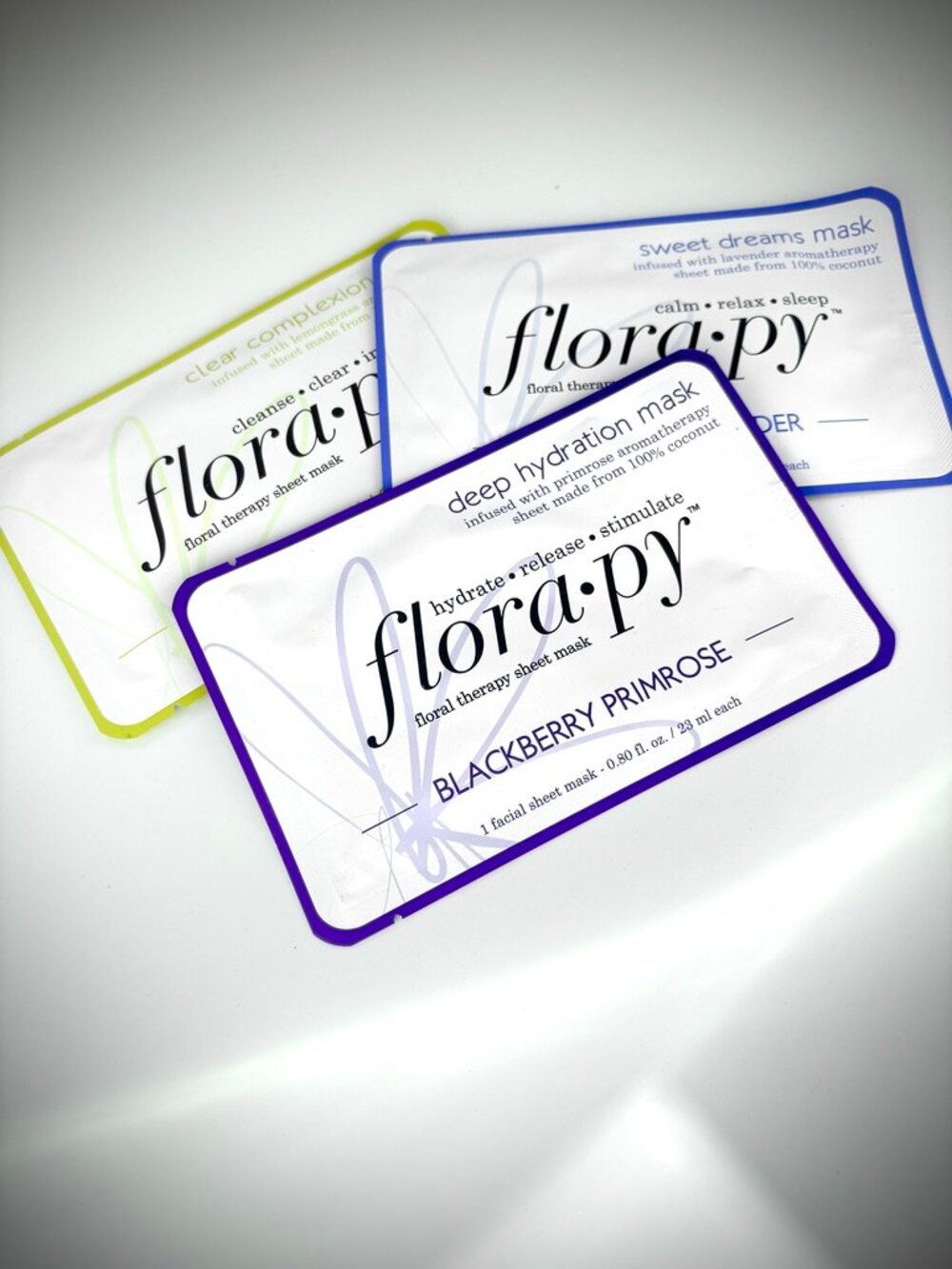 NEW Florapy Facial Masks, Set of 3